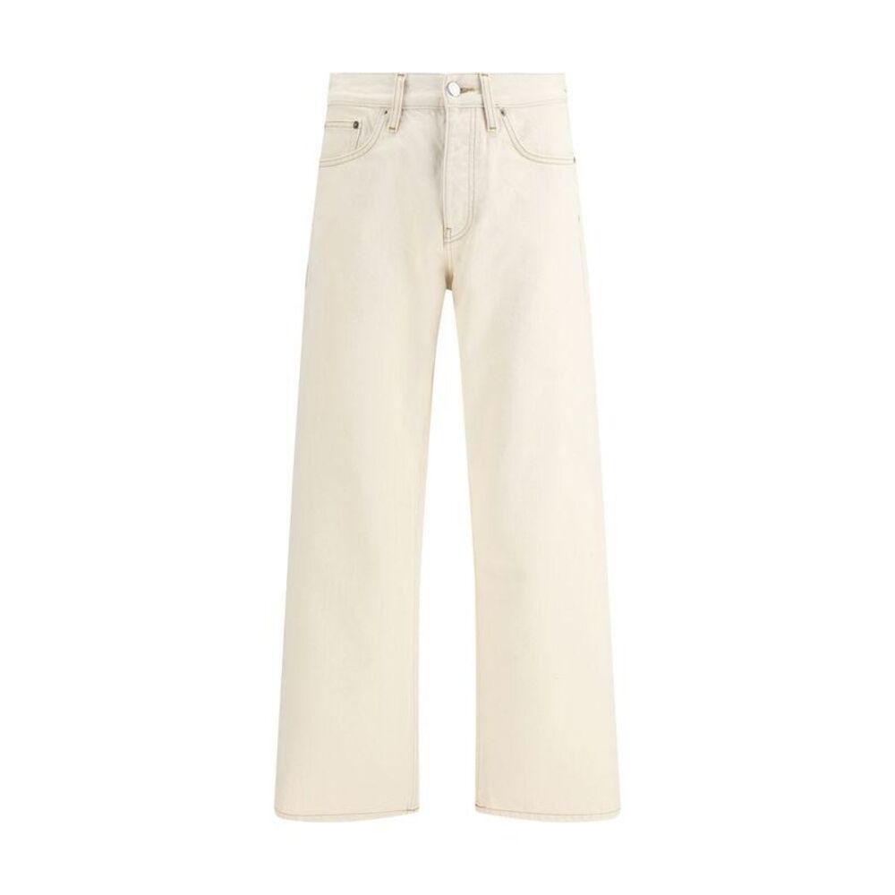 Sunflower Relaxed Fit Cotton Jeans Men Cream Bottoms